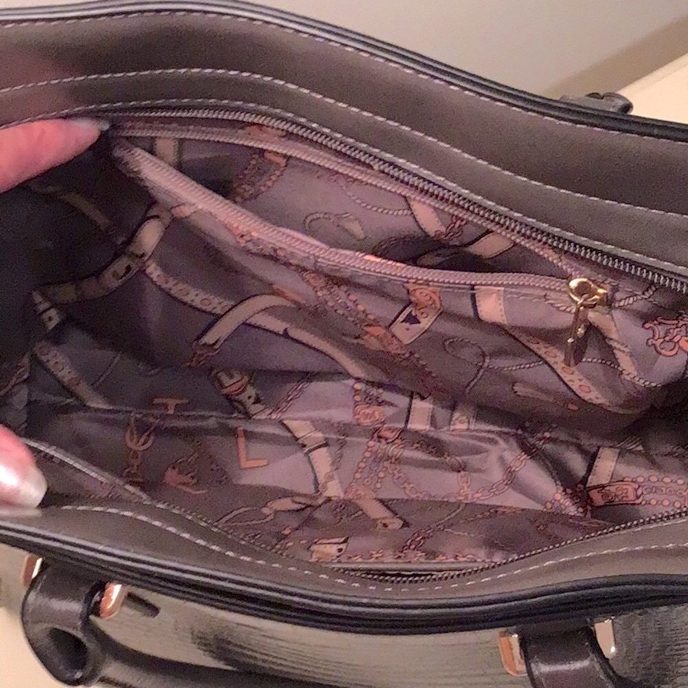 Olive/Gray Crossbody Shoulder Bag NEW - Picture 4 of 5